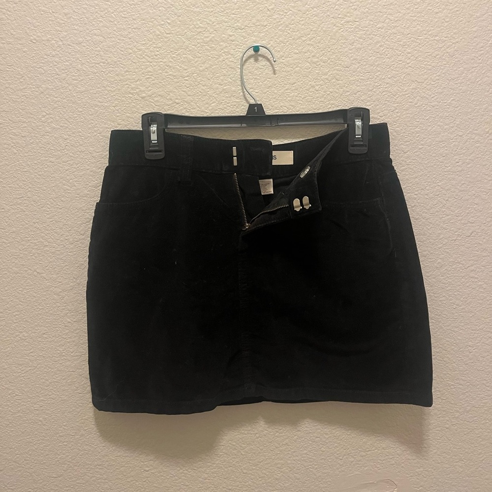 GAP JEANS Black Velvet mini skirt